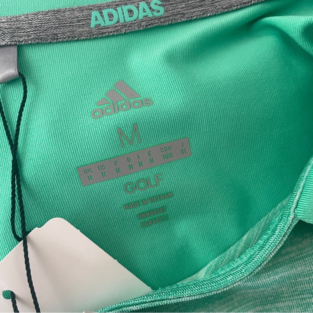 NWT Adidas Golf Polo Medium Hi Res Green - Picture 8 of 9